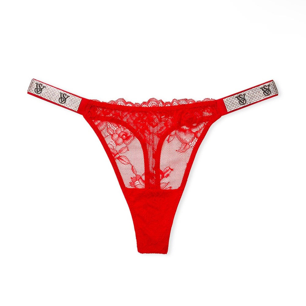 💥🎁Victoria's Secret  Brazilian Panty Very Sexy Shine Strap Lace ✨